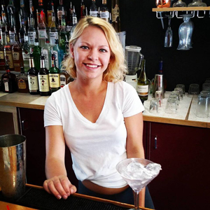 female bartender