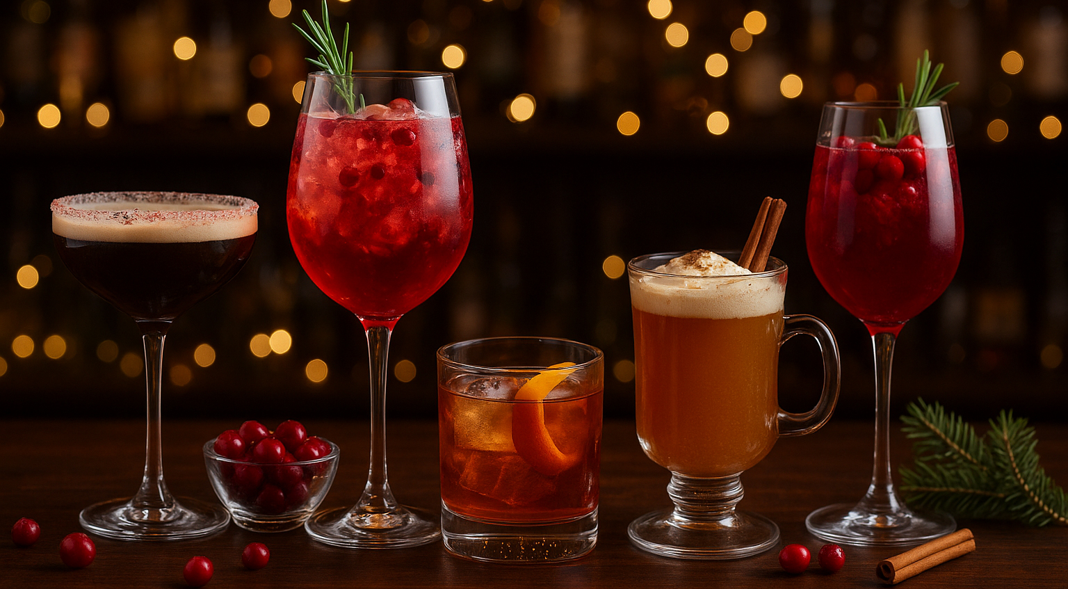 Festive holiday cocktails from National Bartending School